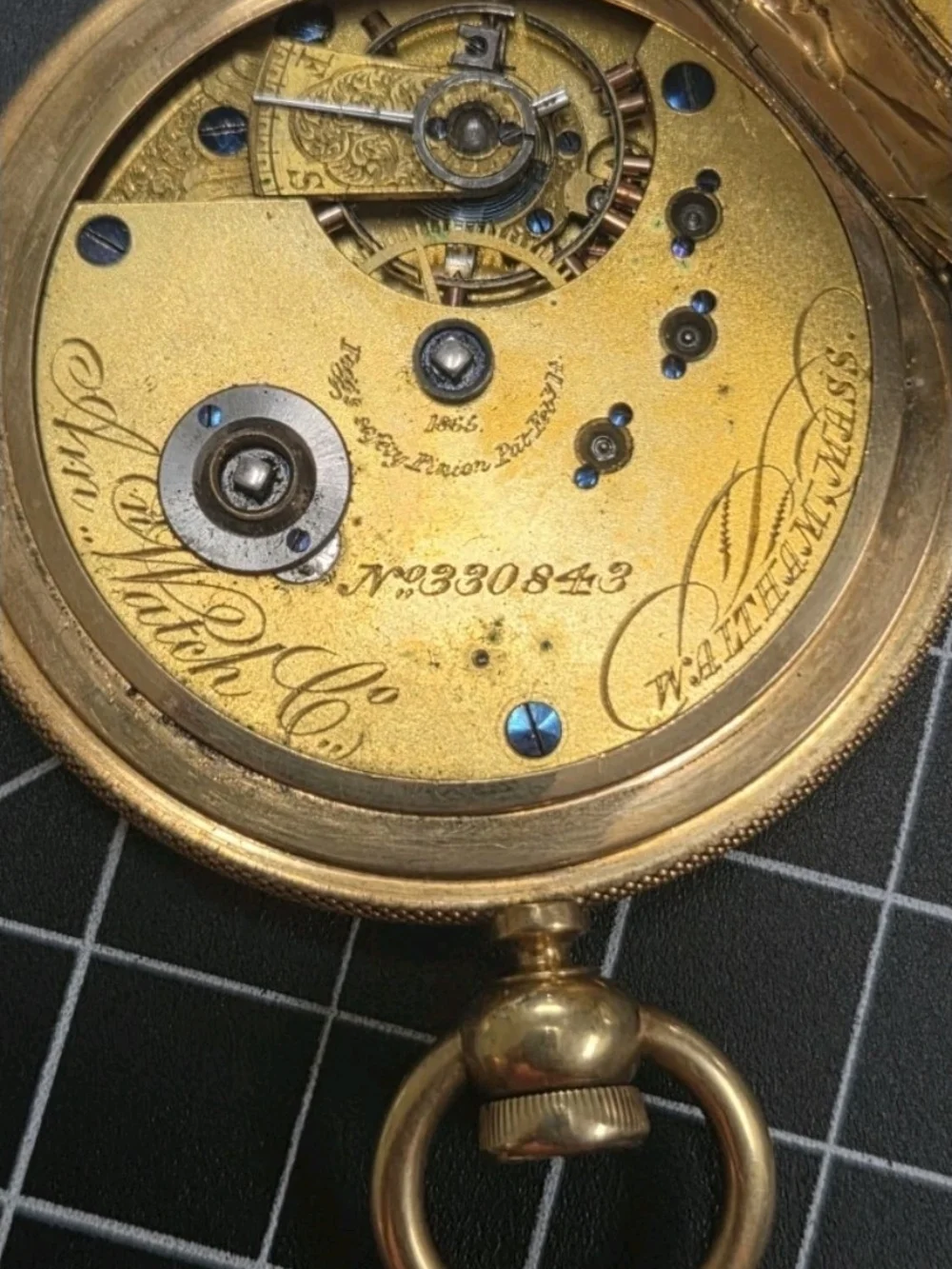 ✨ Antique American Watch Co. Waltham Pocket Watch ⌚ Solid 18K Gold